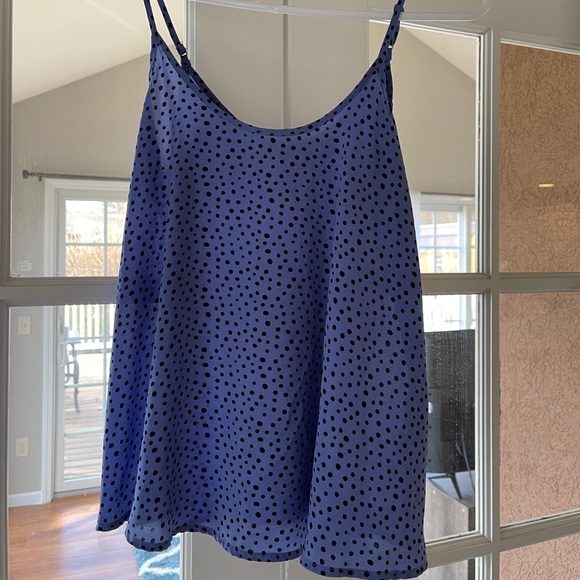 Blue Polka Dot Tank - Picture 2 of 3